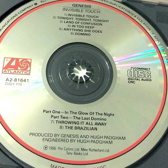 Phil Collins CD, Genesis, No Jacket Required, Vintage Compact Disc, 80’s CD - Picture 3 of 8